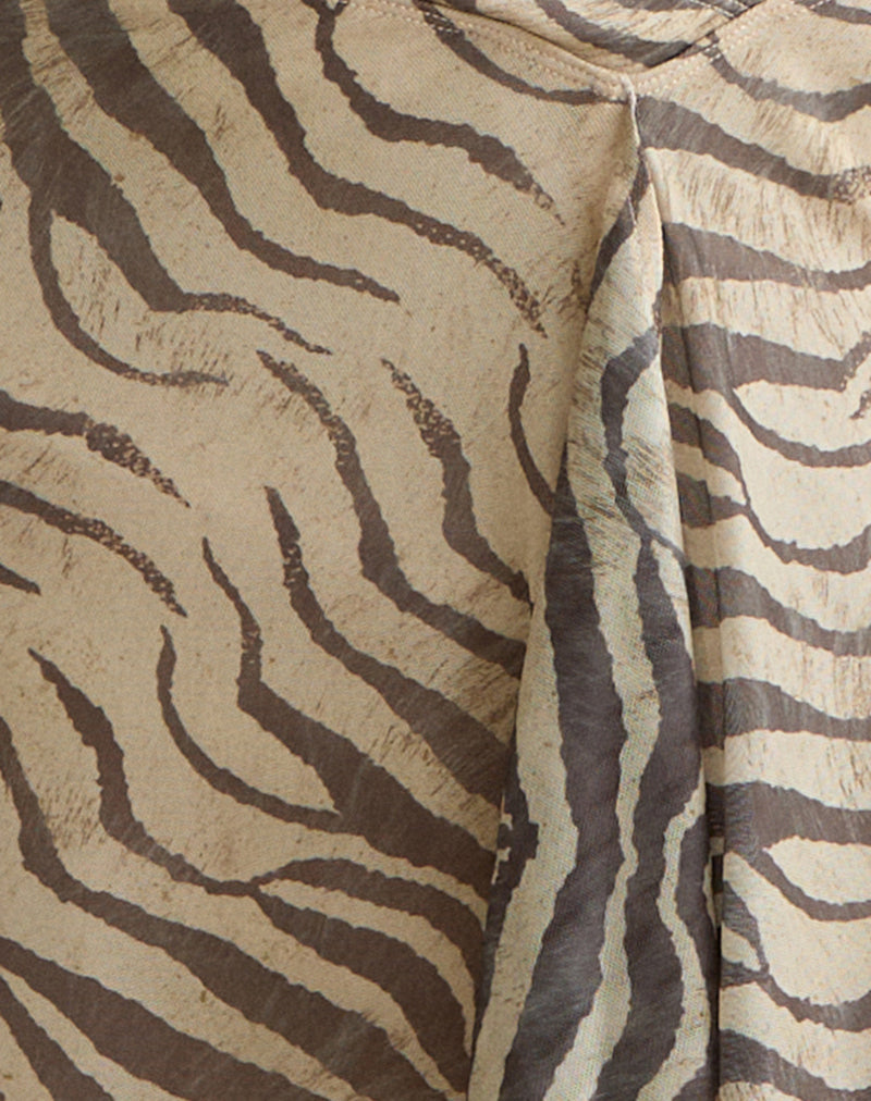 Esmeray Midi Skirt in Wild Animal Neutral