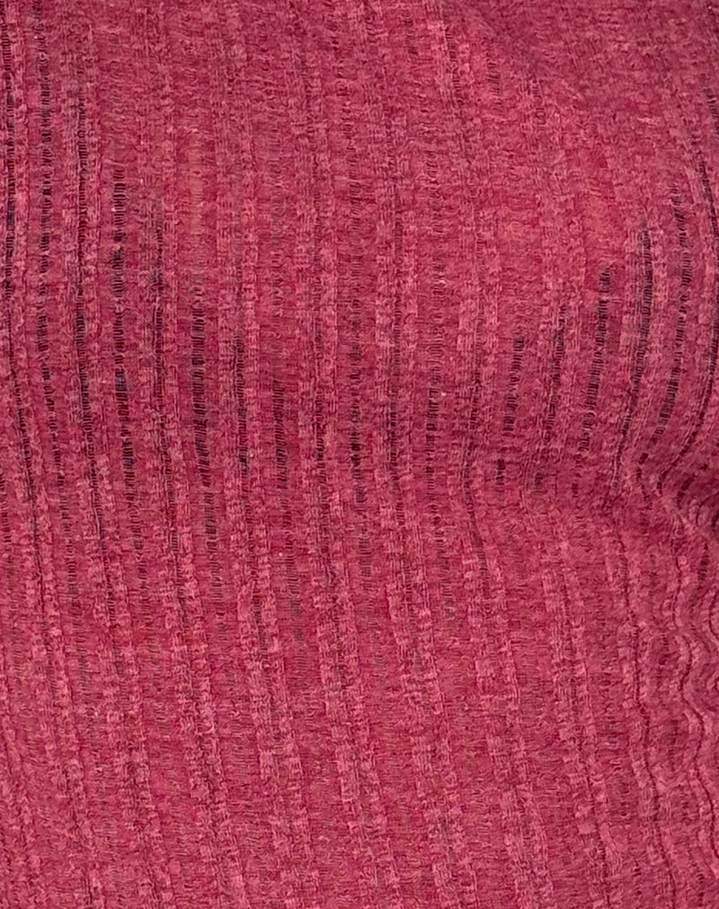 Etta Vest Top in Burgundy