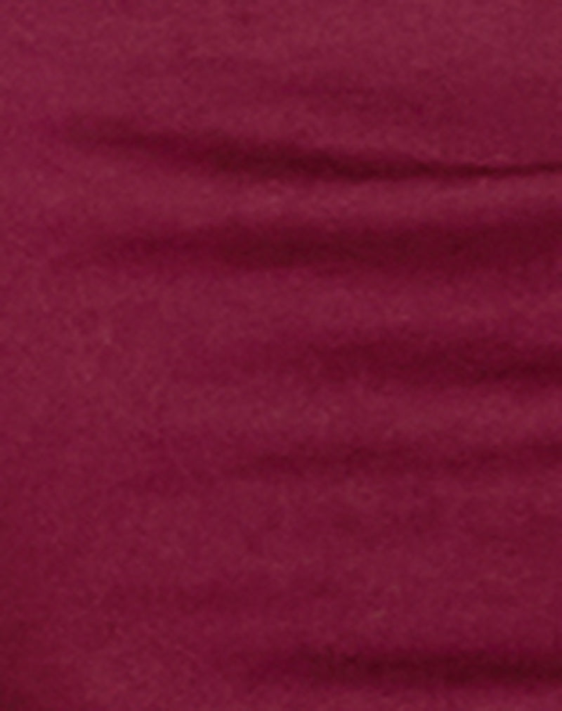 Eunia Short in Burgundy