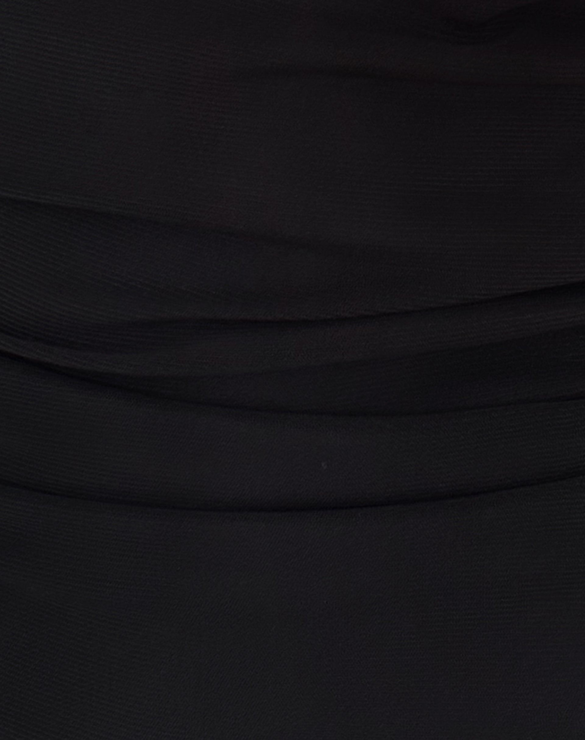 Evelina One Shoulder Top in Black Mesh