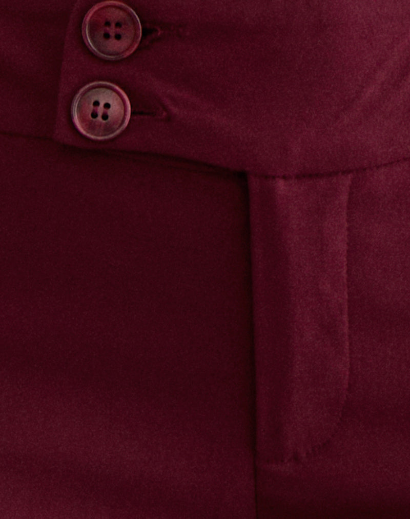 Falita Trouser in Tailoring Burgundy