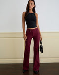 Falita Trouser in Tailoring Burgundy