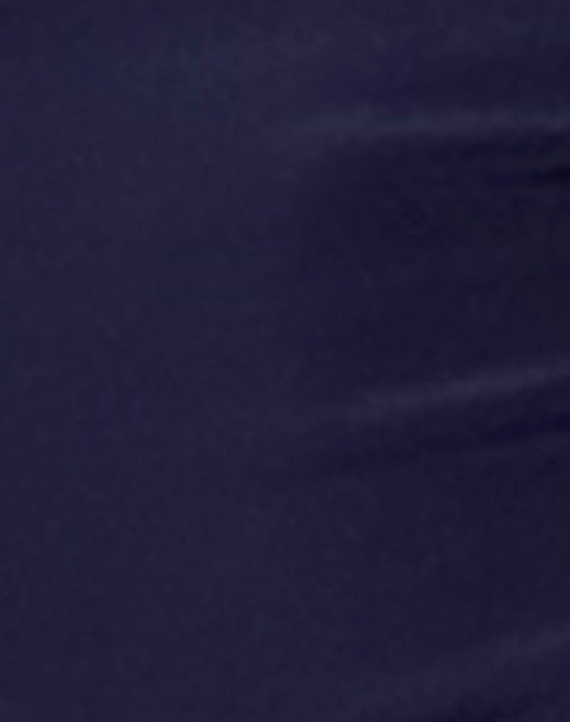 Farida Broderie Trim Bikini Bottom in Midnight Blue