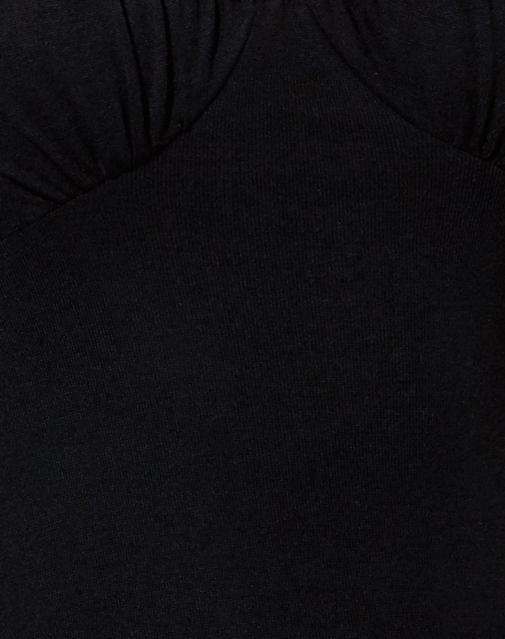 Indri Mini Dress in Rib Black