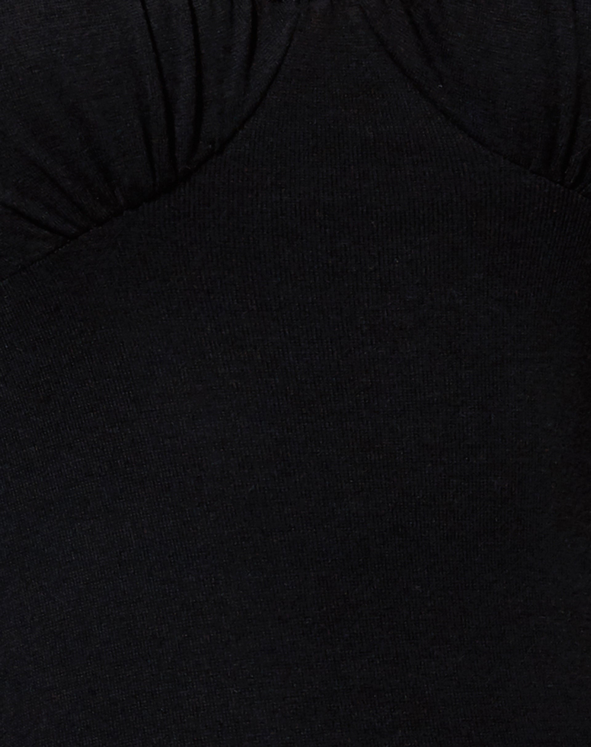 Indri Mini Dress in Rib Black