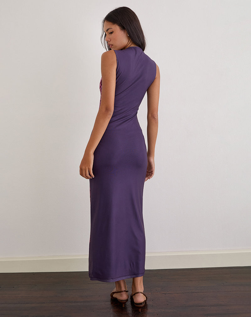 Fayola Maxi Dress in Vibrant Orchid Purple