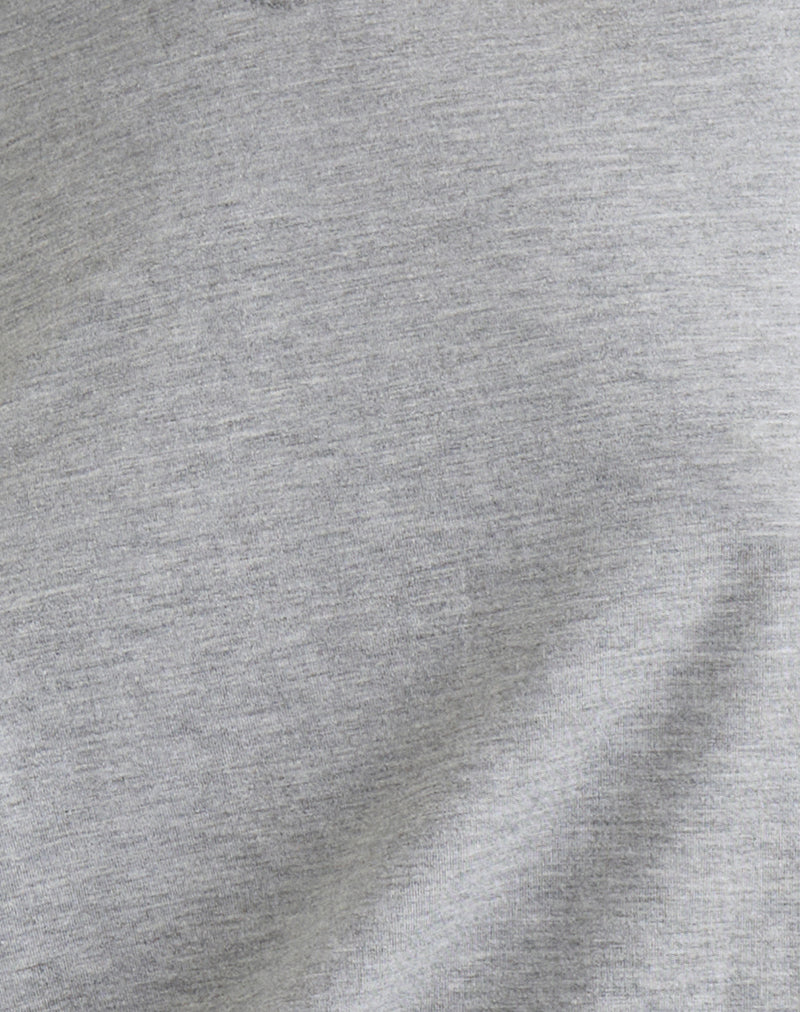 Feman Top in Jersey Grey Marl