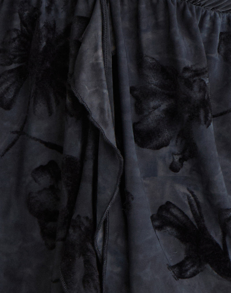 Fonzie Cami Top in Burnout Velvet Grey