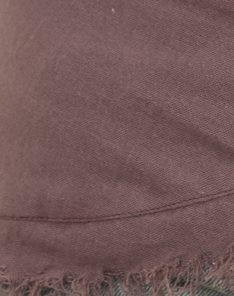 Fringe Belt in Linen Deep Taupe