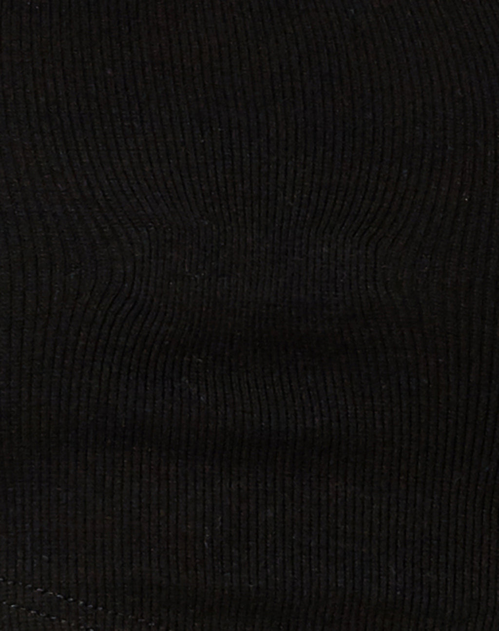 Gadze Crop Top in Rib Black