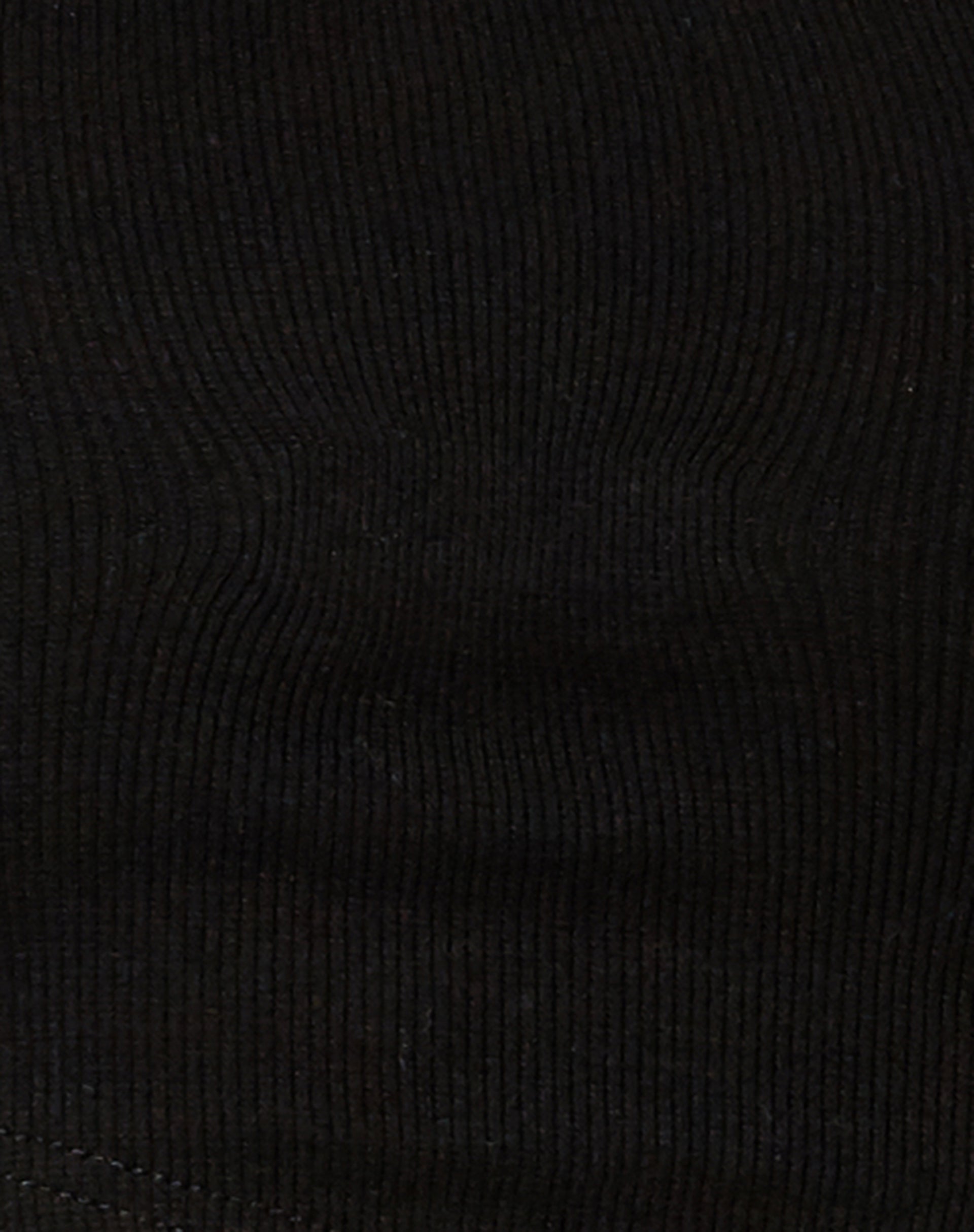 Gadze Crop Top in Rib Black