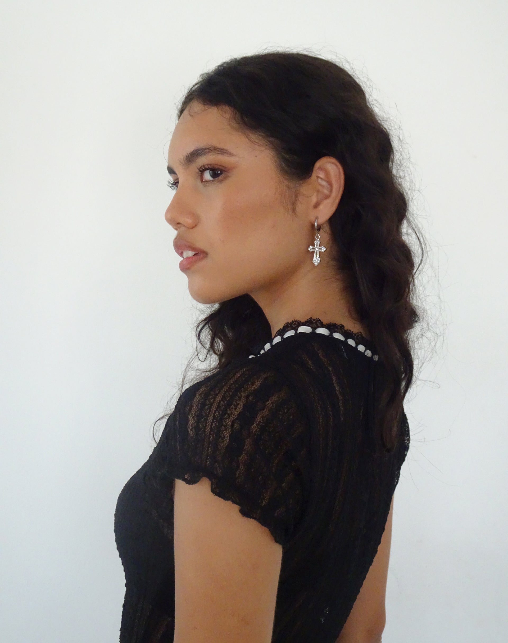 Gaia Cross Earrings by Gemini Jewels