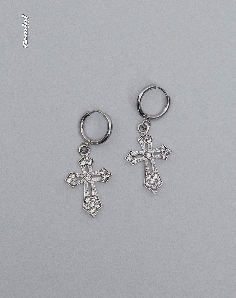 Gaia Cross Earrings by Gemini Jewels