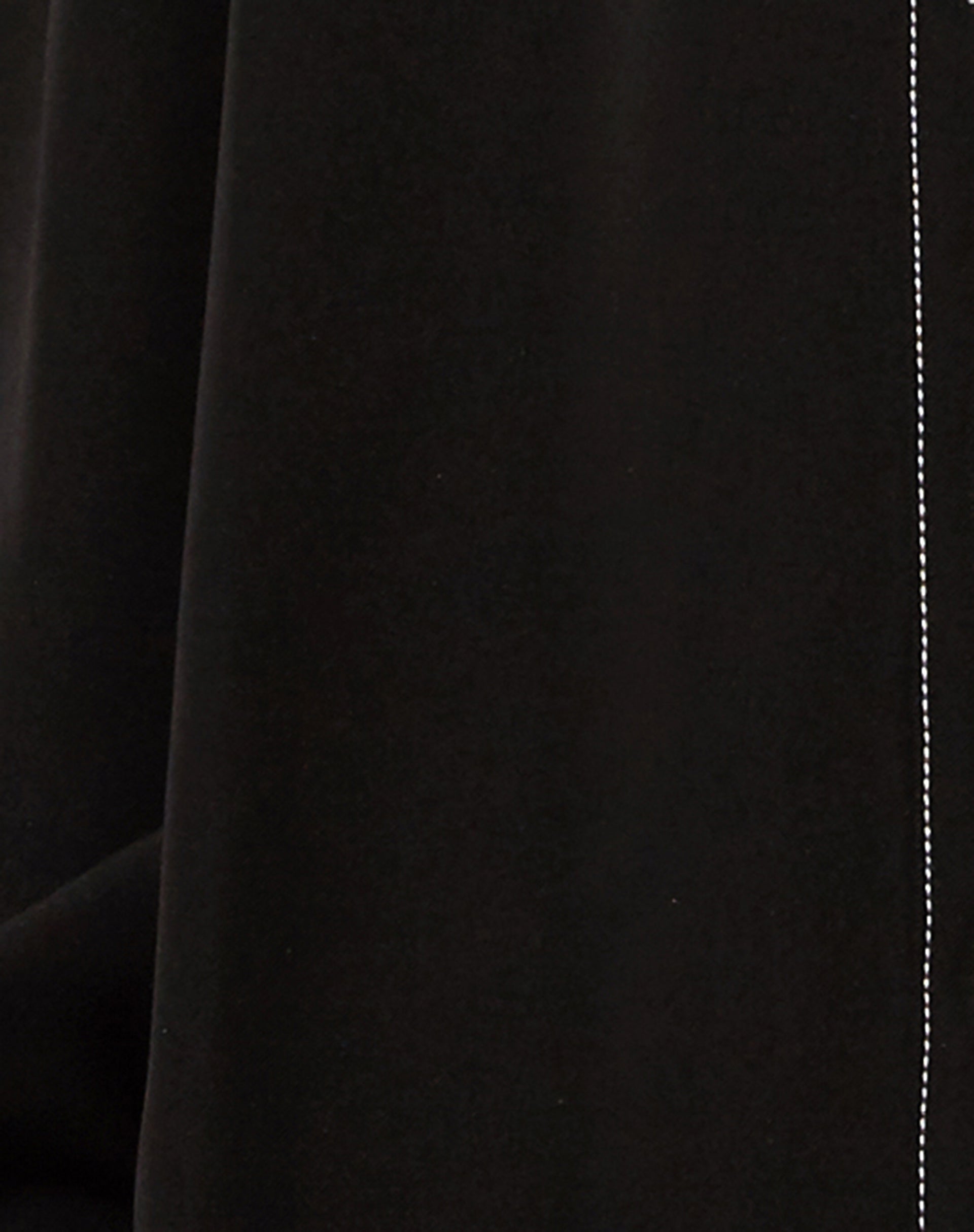 Gane Shirt in Black with White Stitch