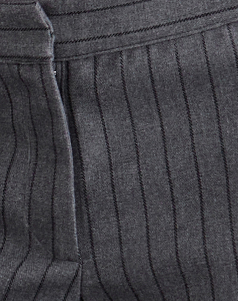 Ganta Slim Trouser in Pinstripe Charcoal