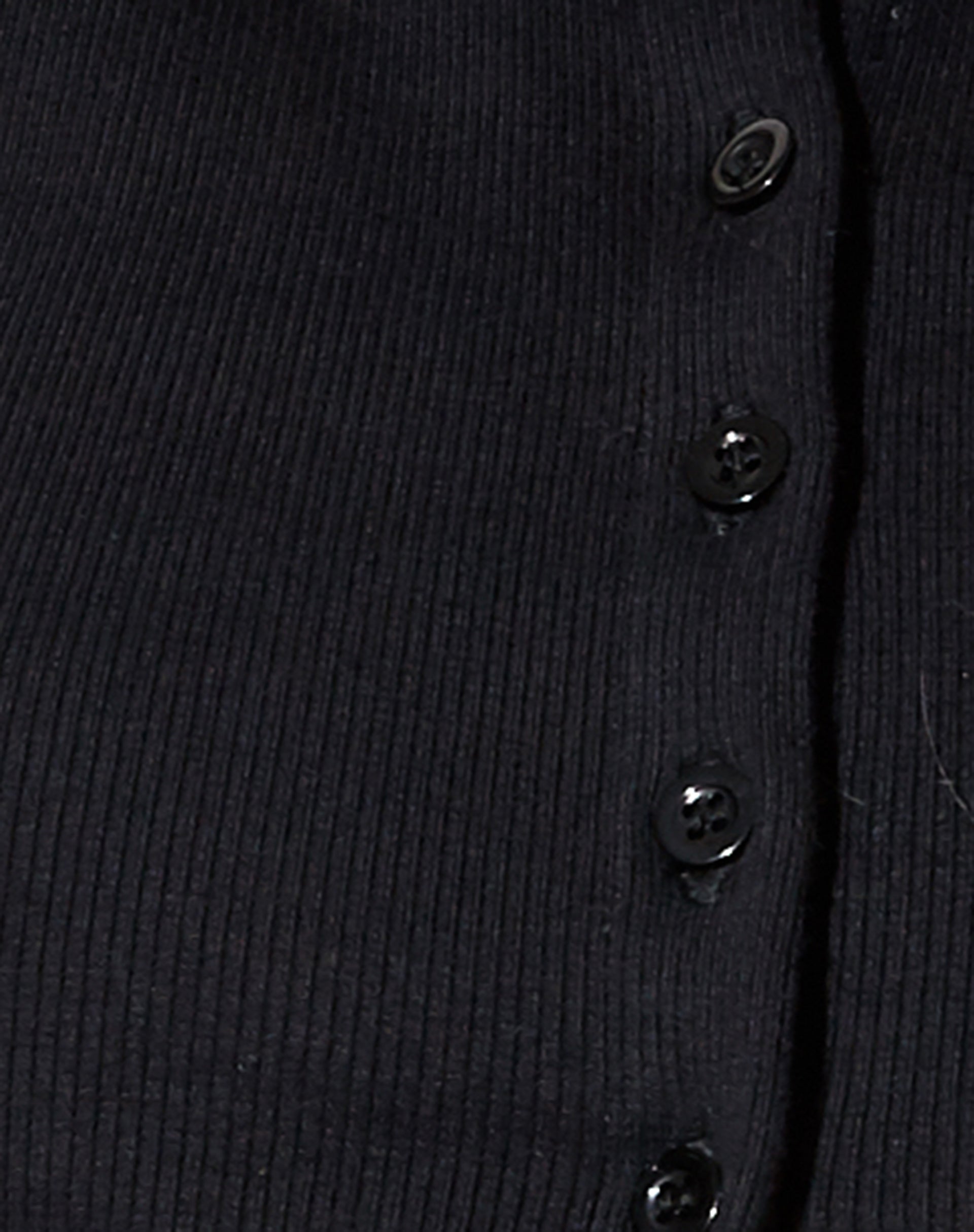 Gilly Crop Top in Rib Black