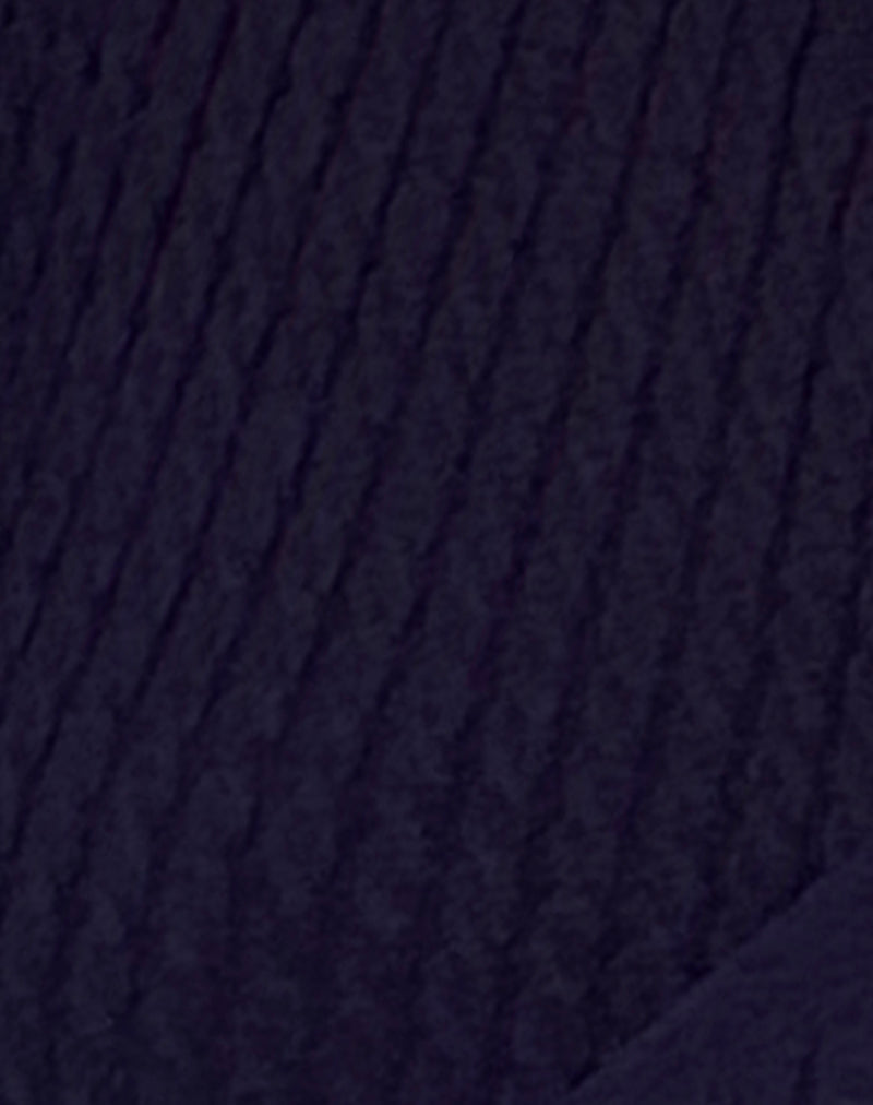 Gisela Knitted Wrap Cardigan in Midnight Blue