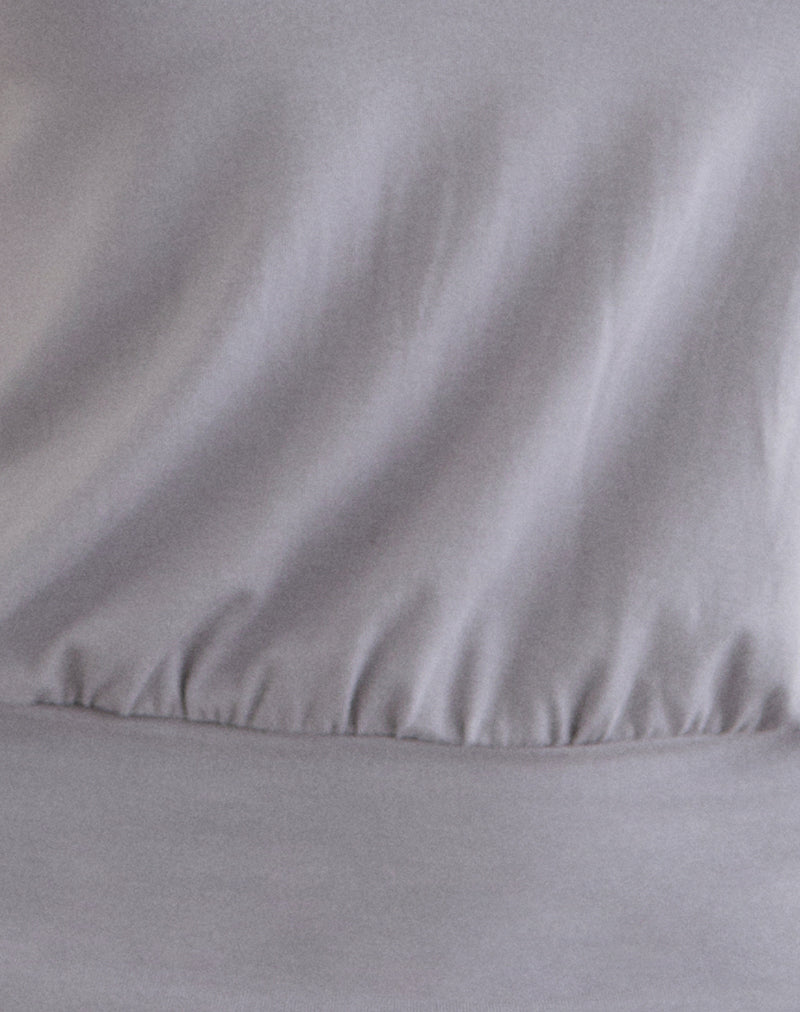 Giunea Knot Halter Top in Lilac Grey