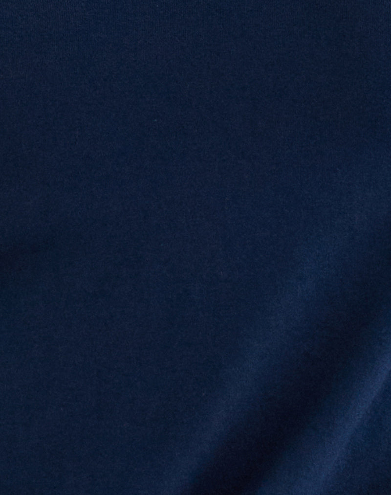 Giunea Knot Halter Top in Navy