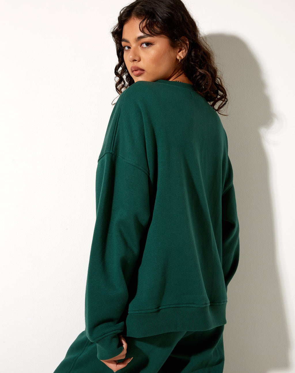 Glan Sweatshirt in Forest Green in Winning Team Mix Embro