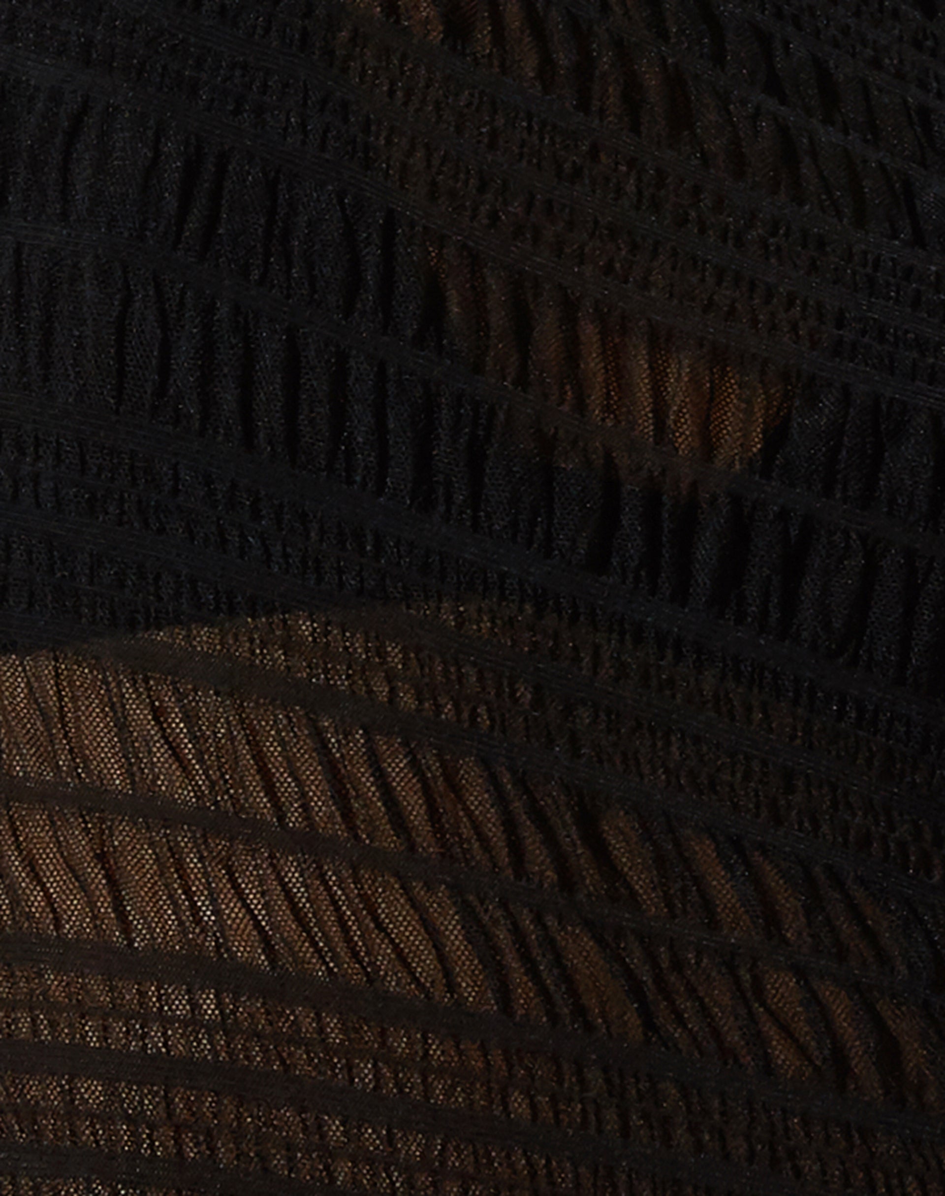 Grasi Long Sleeve Top in Shirred Mesh Black