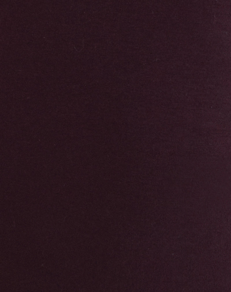 Gretita High Neck Top in Jersey Redwood