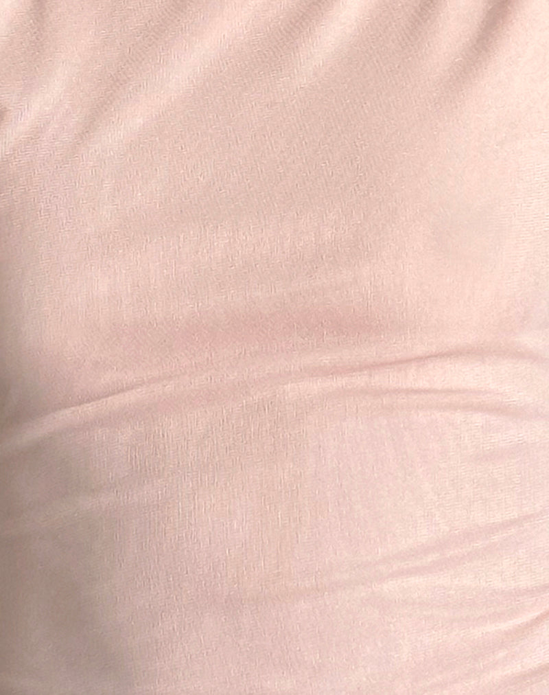 Hala Sleeveless Top in Peach Skin Mesh