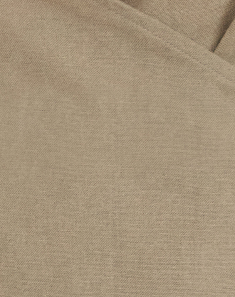 Hart Tie Side Top in Linen Slate Green