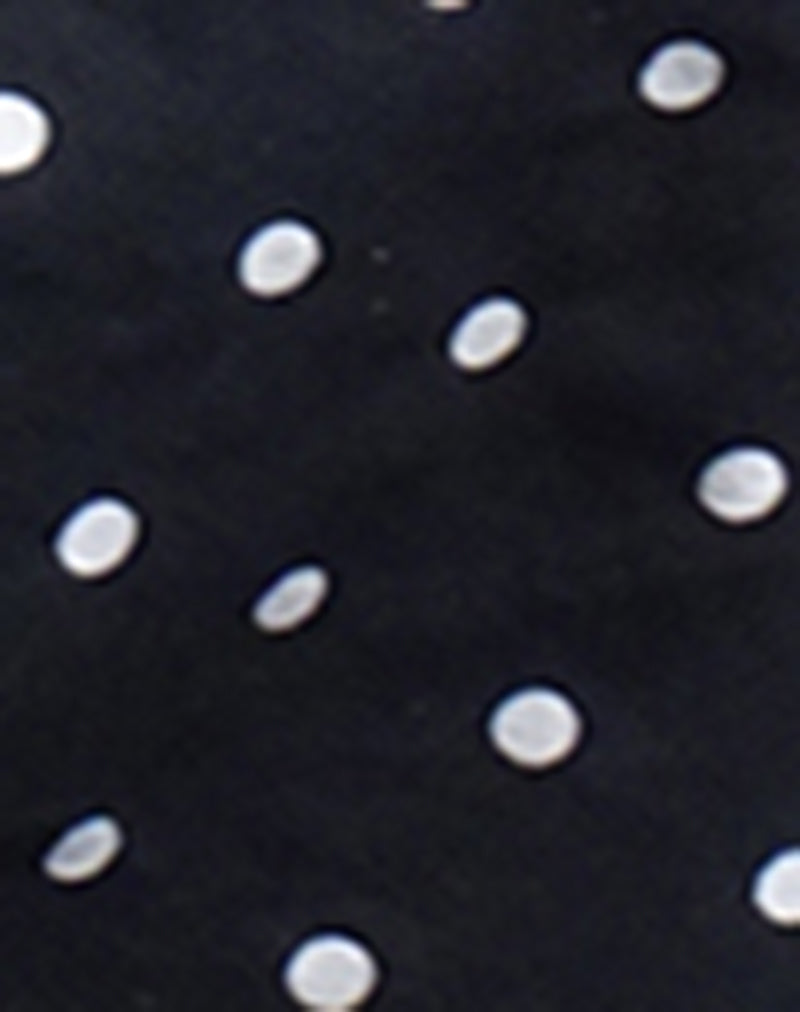 Headband in Polka Black