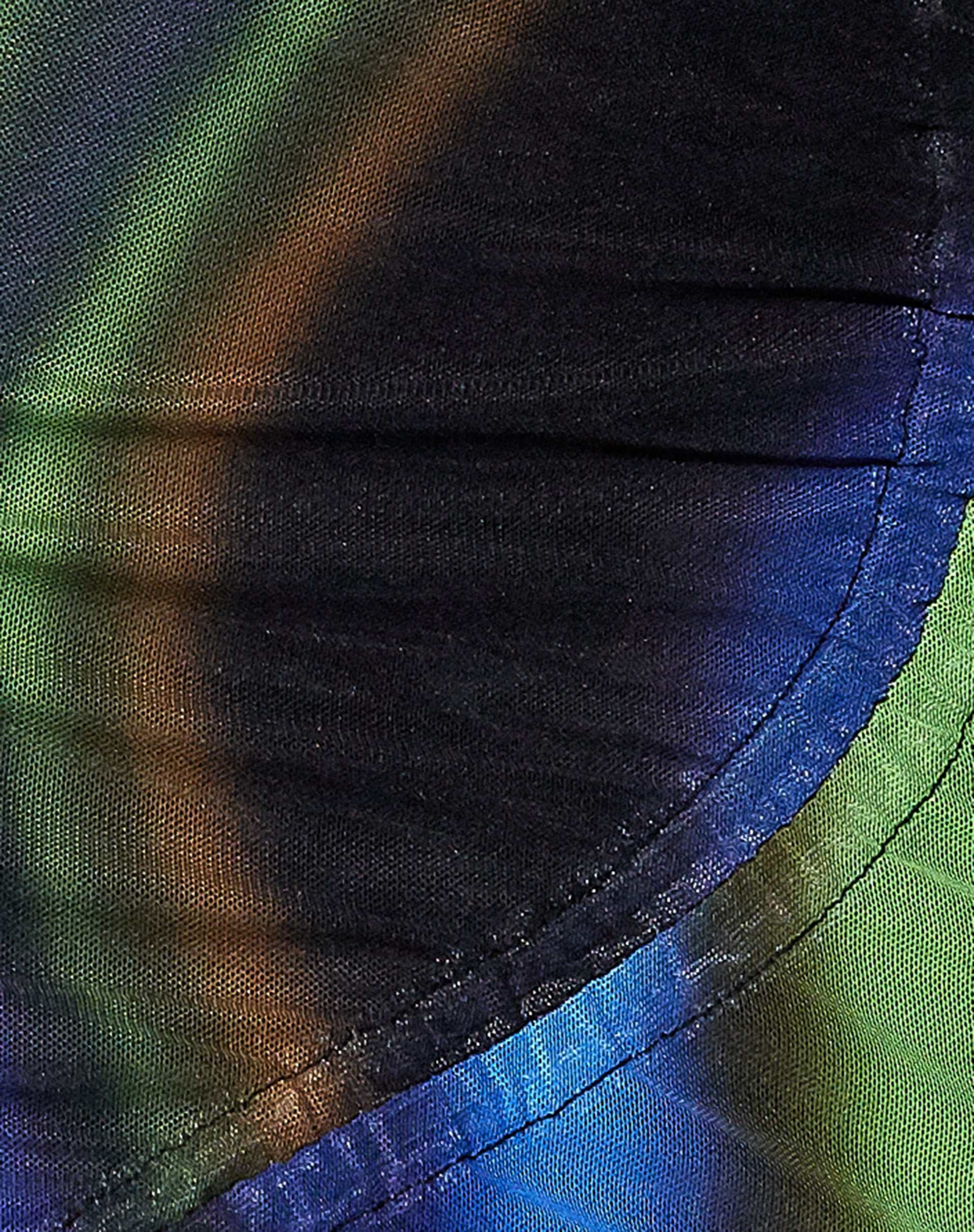 Hiba Mini Skirt in Solarized Green and Blue