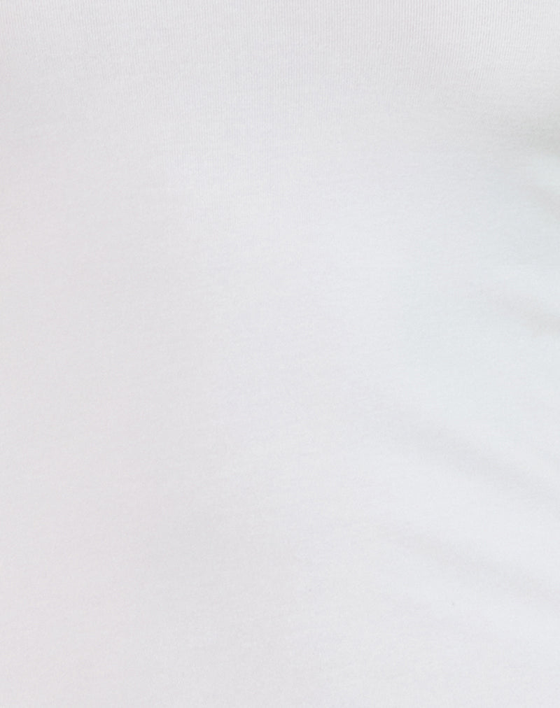 Idra Asymmetric Top in Jersey Ivory