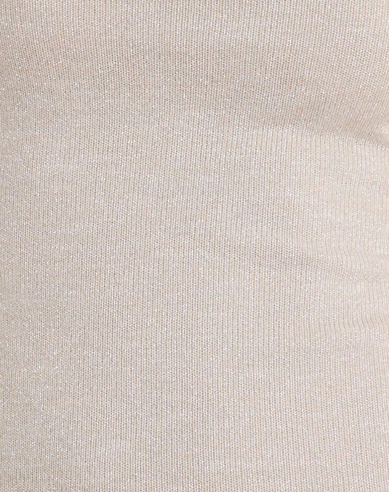 Jalari Eyelet Cami Top in Knit Oatmeal