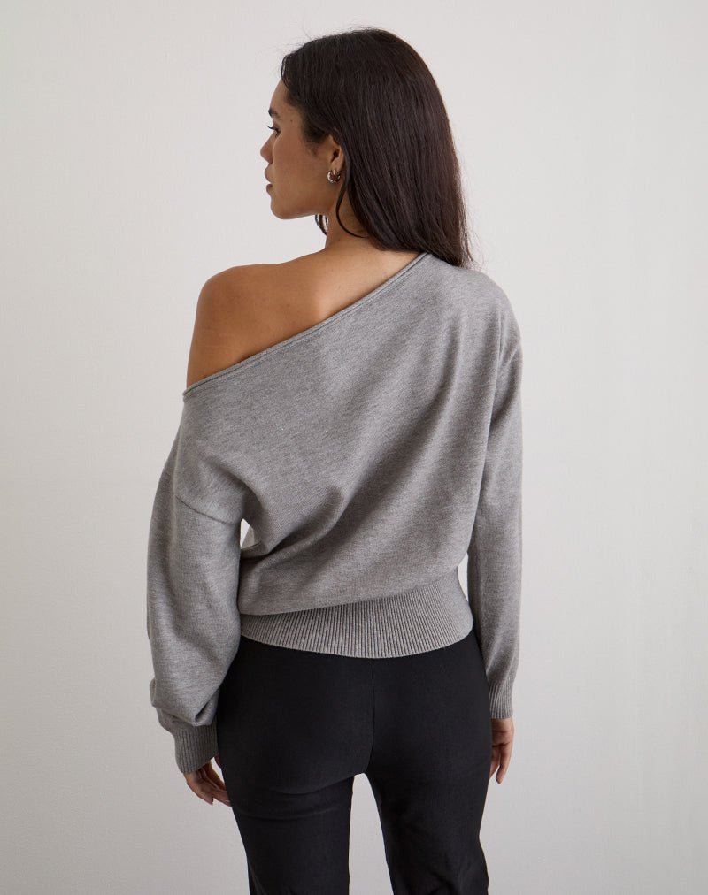 Jalira Jumper in Knit Grey