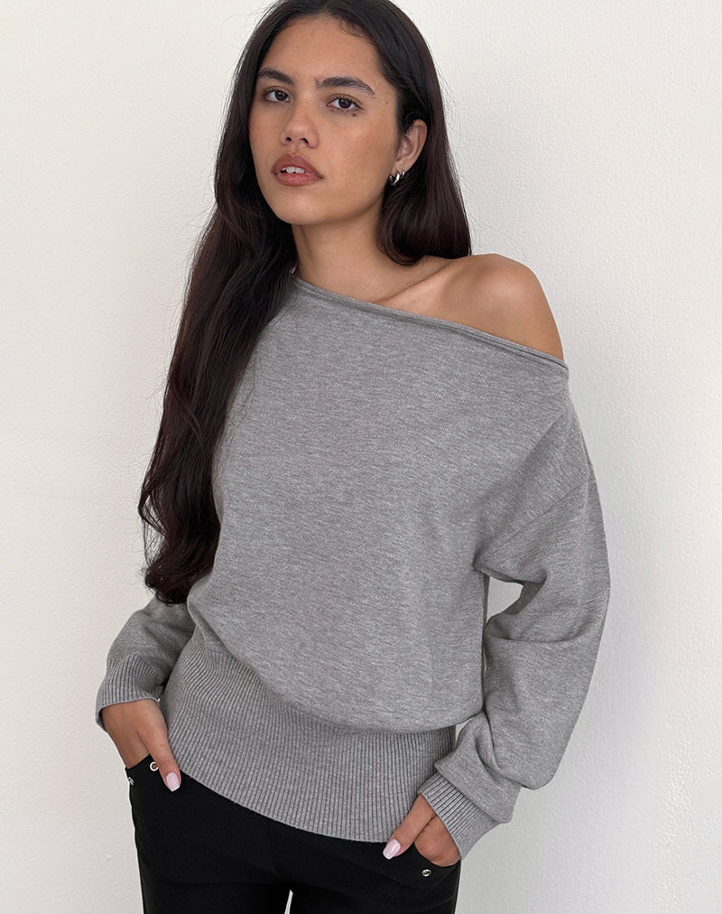 Jalira Jumper in Knit Grey
