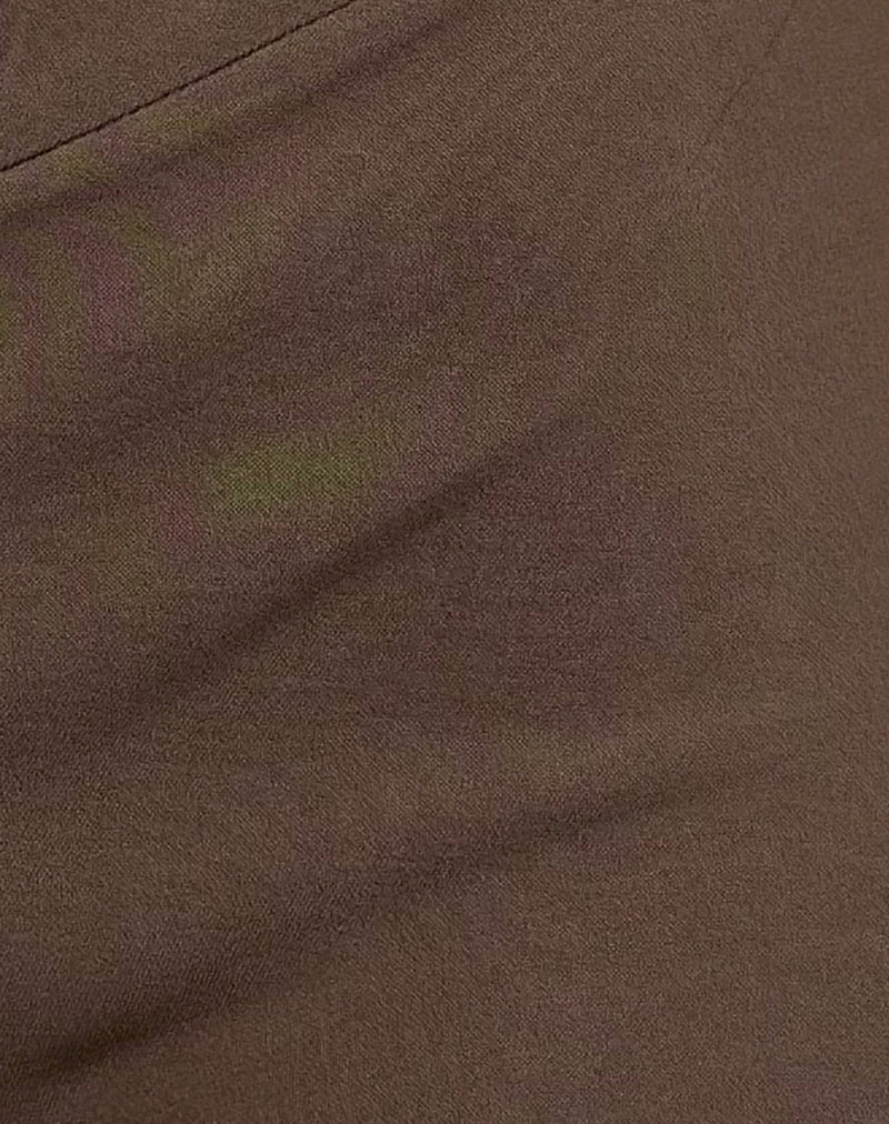 Jarelia Stud Shorts in Tailoring Brown