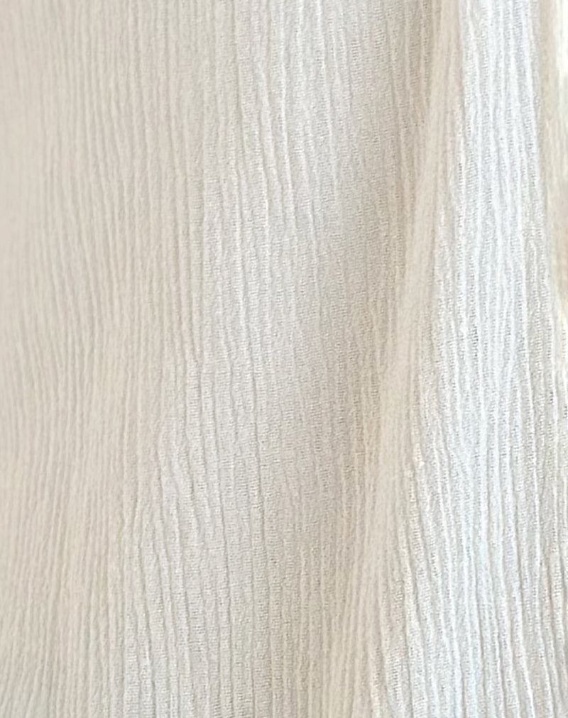 Jastipa Longline Butterfly Top in Off White