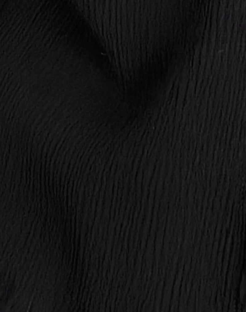 Jastipa Longline Butterfly Top in Black