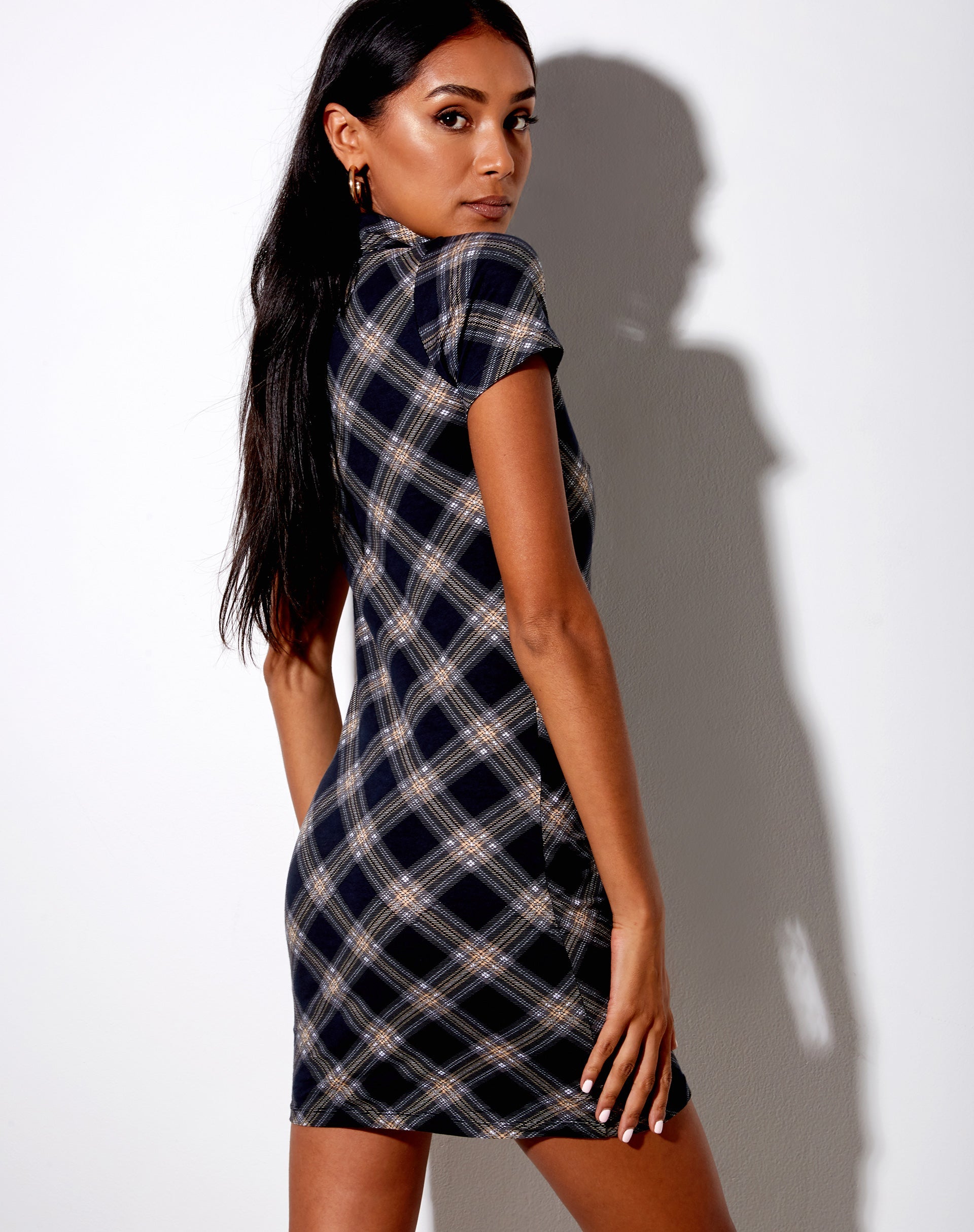 Jeeves T-Shirt dress in 20's Black and Grey