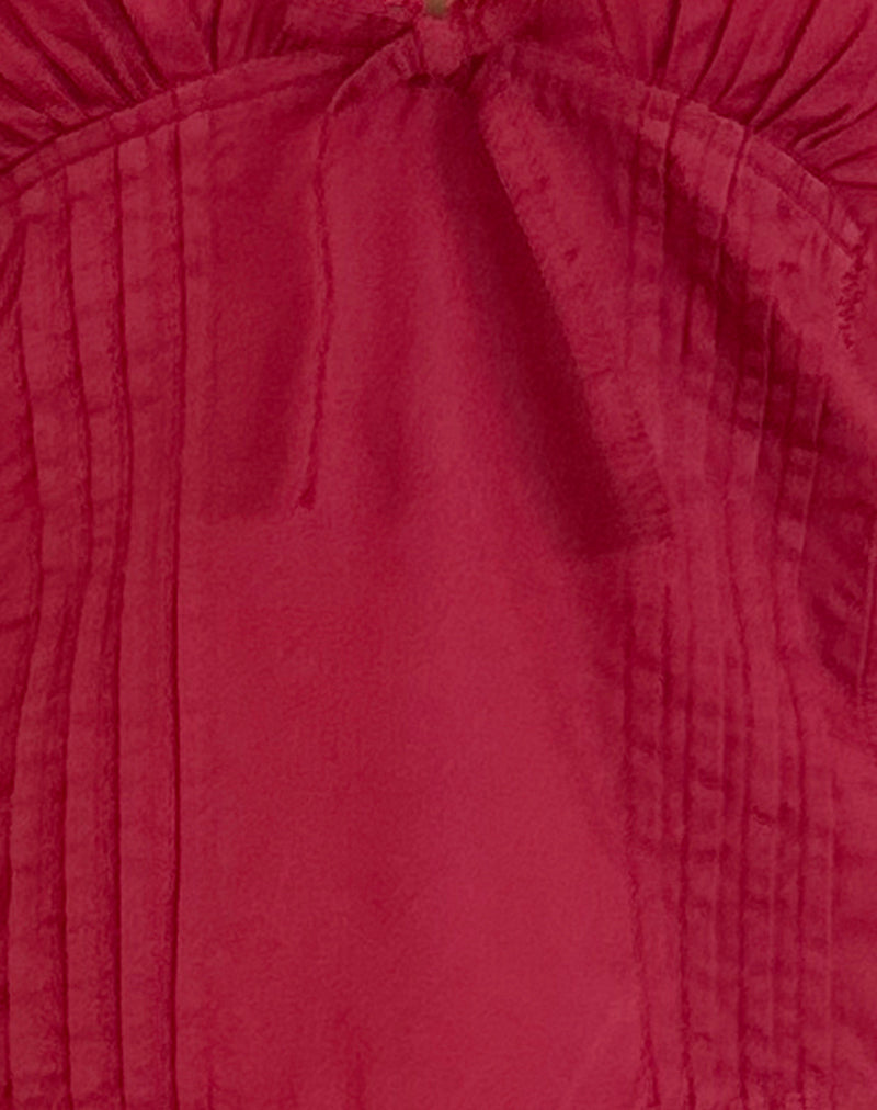 Jepuni Cami Top in Adrenaline Red