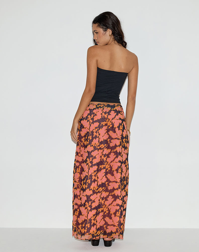 Jezza Slip Maxi Skirt in Furnishing Floral