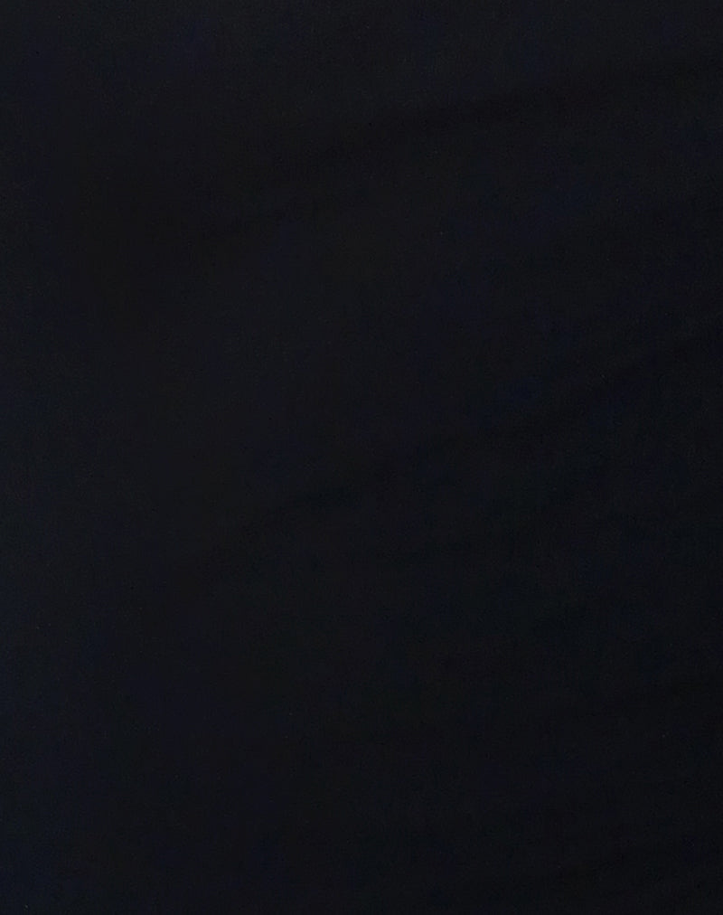 Jiniso Crop Top in Black with Ivory Bows