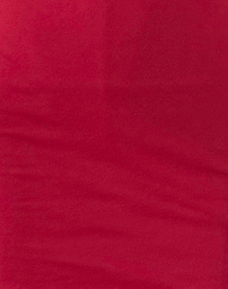 Jinsuen Bodycon Mini Dress in Adrenaline Red