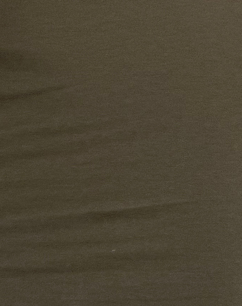 Jinsuen Mini Dress in Lycra Olive