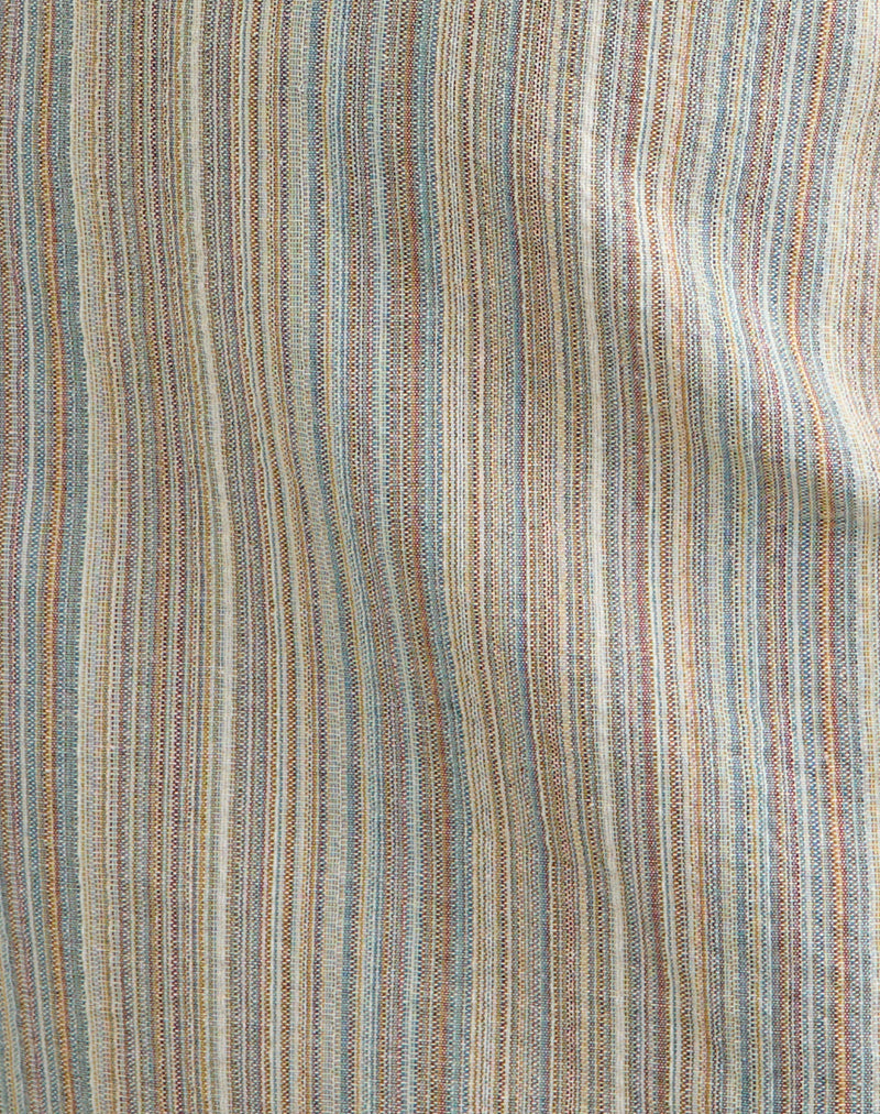 Jioner Mini Dress in Stripe Yellow with Lining