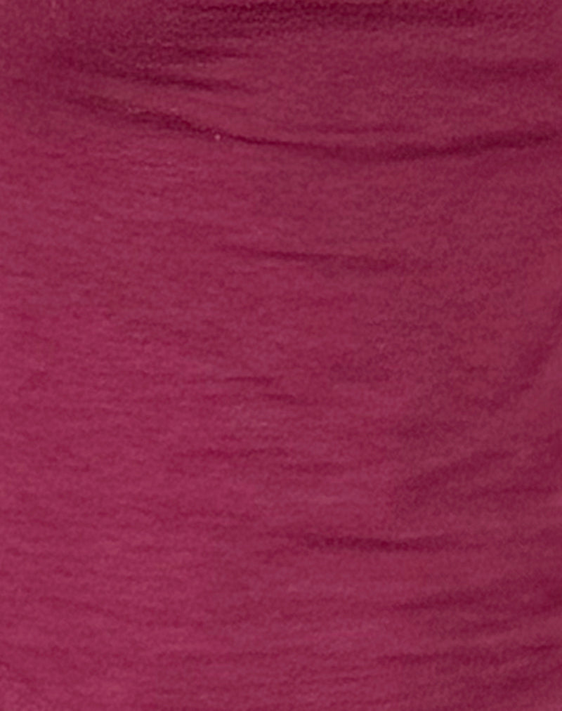 Jojes Jersey Tee in Burgundy