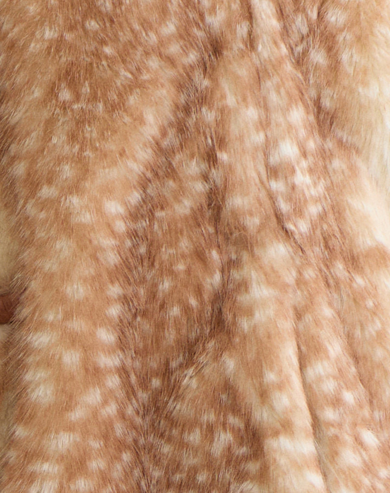 Joji Jacket in Beige Bambi Print