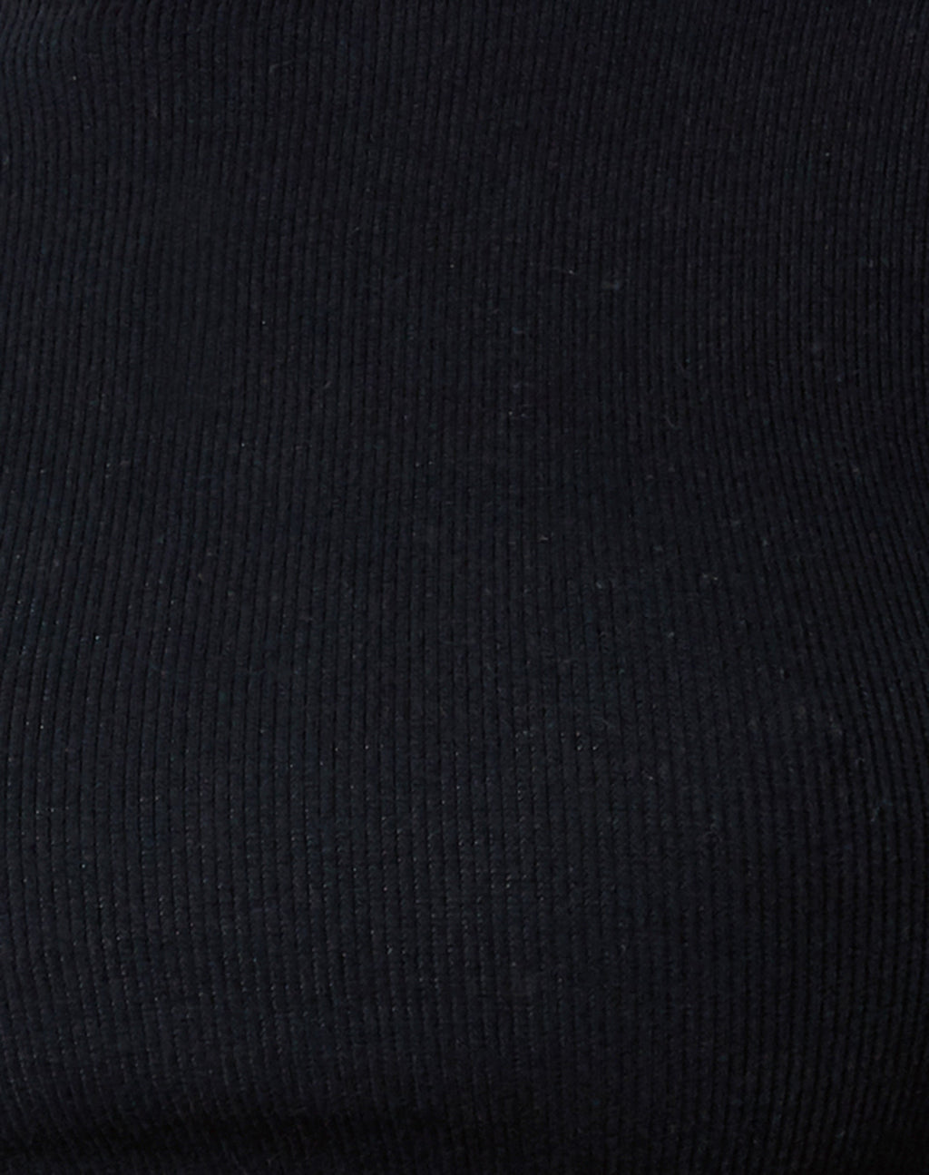 Jorja Crop Top in Rib Black