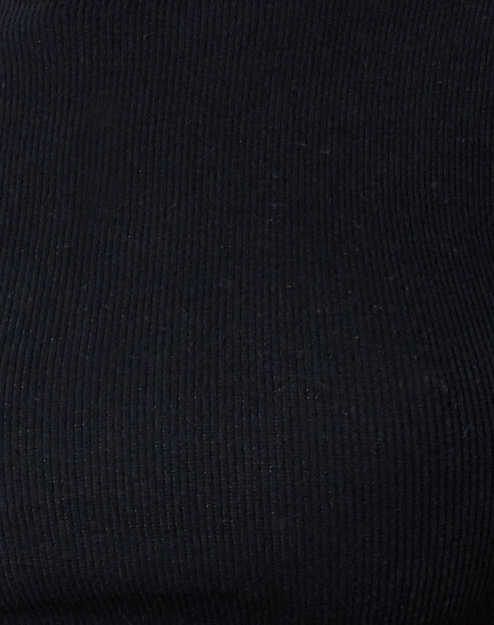 Jorja Crop Top in Rib Black