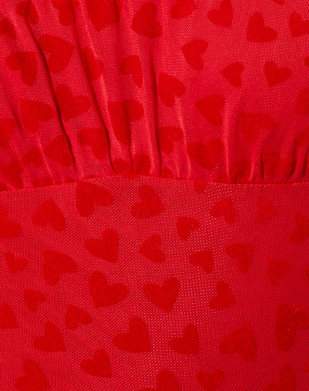 Kalos Cami Top in Red Mesh Red Heart Flock