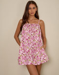 Kamalani Mini Dress in Blossom Floral Pink